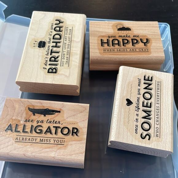 Stampin’ Up sale-a-bration See Ya Later wooden stamp set - Picture 3 of 3